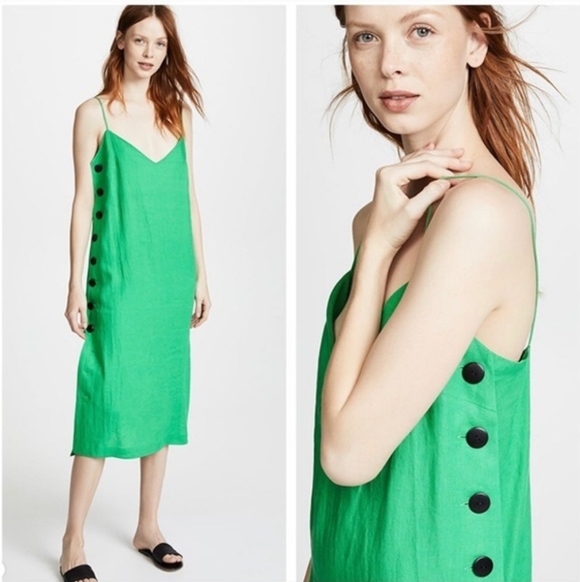 Mara Hoffman Dresses & Skirts - Mara Hoffman Heidi Organic Linen Midi Dress Green Sustainable Eco Designer Med